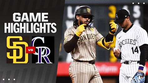 Padres Vs Rockies Game Highlights 4 23 24 MLB Highlights YouTube