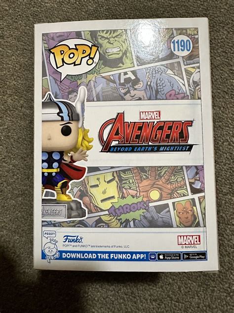 Funko Pop And Pin Avengers Earths Mightiest Heroes 60th Anniversary Thor