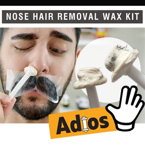 Groomarang Adios Nose Ear Hair Removal Wax Kit Painless And Easy Mens Nasal Waxing Ebay