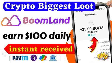 Daily Earn Boomland Airdrop Loot Fluidtokens Instant