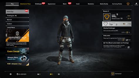 Lobby - Ring of Elysium | Interface In Game