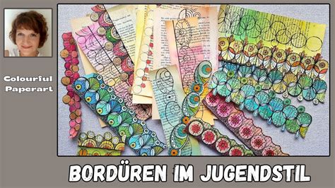 DIY kunterbunte Borten und Bordüren für Journals Karten und Collagen