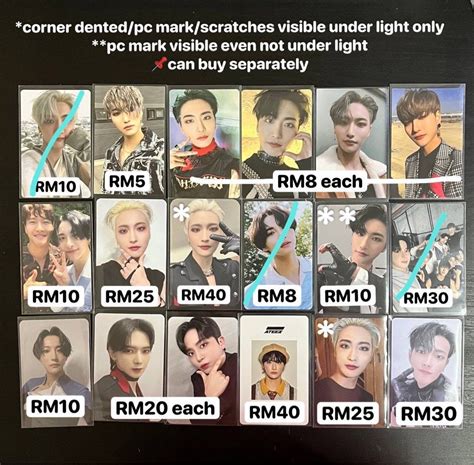 WTS ATEEZ HONGJOONG SEONGHWA SAN YEOSANG JONGHO PC POB PHOTOCARDS