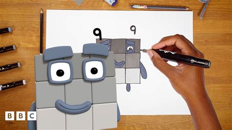 How To Draw Numberblock Nine - CBeebies