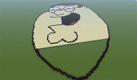 HUGE Peter Griffin Pixel Art Minecraft Project