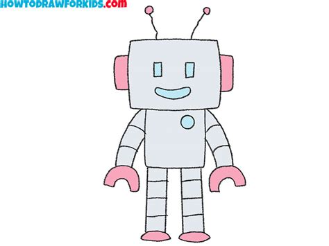 How to Draw an Easy Robot - Easy Drawing Tutorial For Kids