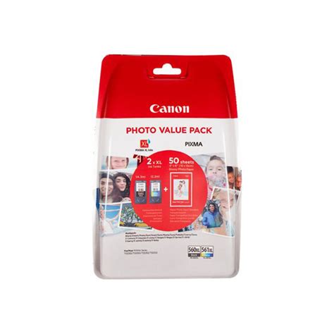 Canon PG 560XL CL 561XL Photo Value Pack Brillant pack de 2 à