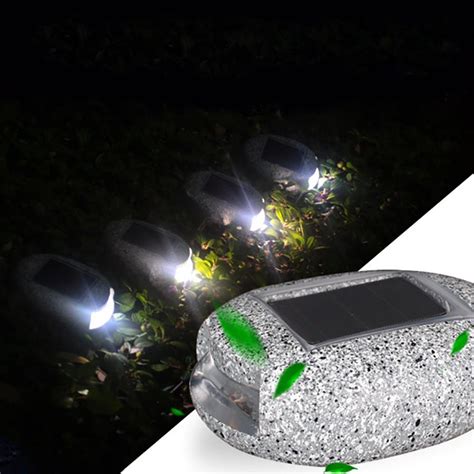 Eclairage Exterieur Jardin Led L Gant Solaire Led Pierre Sol Chemin