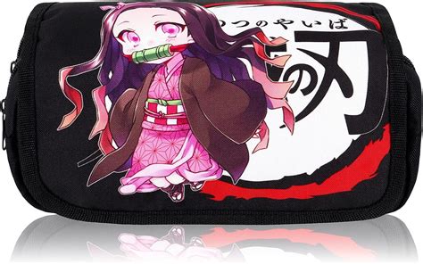 Roffatide Anime Demon Slayer Estuche De Maquillaje Con Cremallera