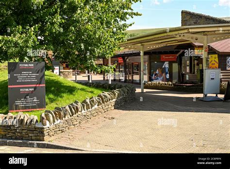 Ebbw Vale Wales July 2020 Sign Outside The Festival Park Shopping