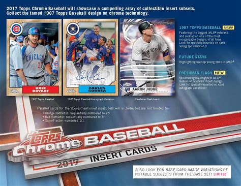 2017 Topps Chrome Baseball Cards Introduces Several New Insert Sets