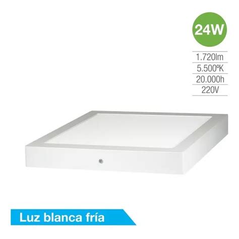 Panel Led W Cuadrado Aplique Plafon Frio Silverlight Mercadolibre