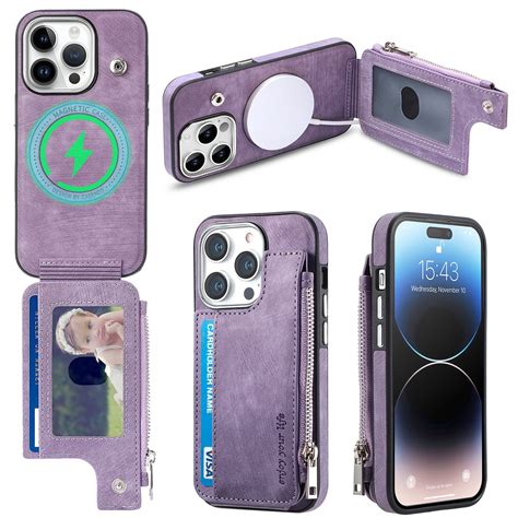 Elehold For Iphone Pro Max Multi Functional Wallet Case Premium Pu