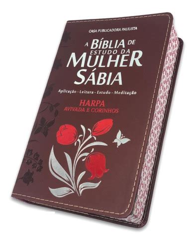 Biblia De Estudo Da Mulher S Bia Tulipa Bordo Casa Publicadora