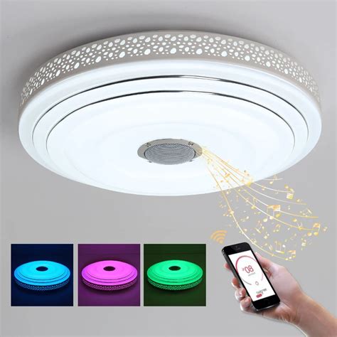 BULE TIME Intelligence Color Changing LED Ceiling Light Fixture LED ...