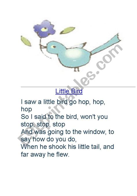 Bird Poems For Kids