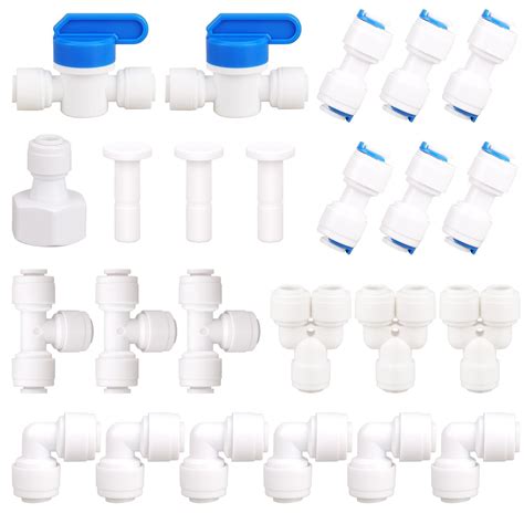 14 Od Quick Connect Push In To Connect Water Tube Fitting Set Of 24