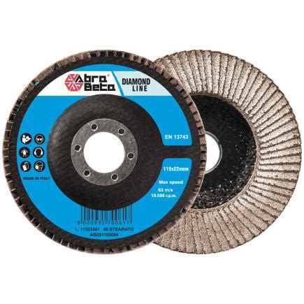 ABRA BETA AB001161004 Flap Discs With Fiberglass Backing And Stearate