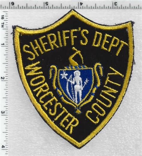 Worcester County Sheriffs Dept Massachusetts 2nd Issue Shoulder