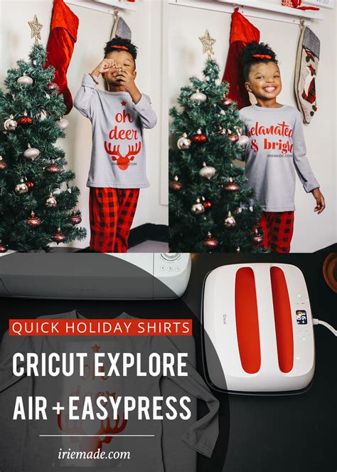 Quick Holiday Shirts Using Cricut Explore Air 2 + Easypress 2 · Arts & Crafts