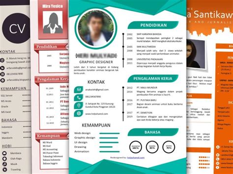 Contoh Cv Baik Dan Benar 54 Koleksi Gambar