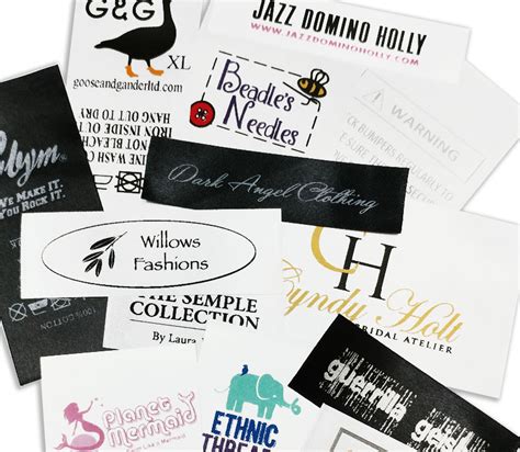 Logo & Designer Labels | Custom Satin Labels