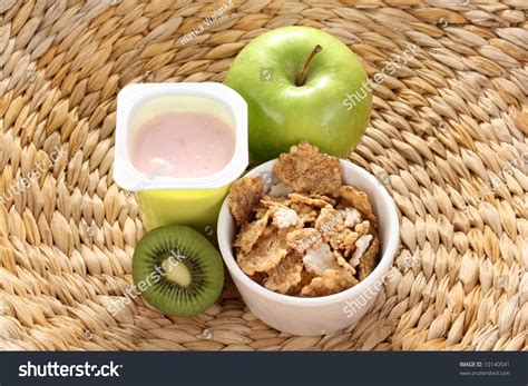 Cup Of Yogurt Green Apple And Cereals Stock Photo 10140541 Shutterstock