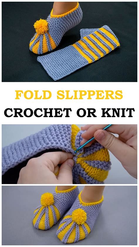 Easy To Fold Slippers Ilove Crochet