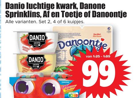 Danio Luchtige Kwark Danone Sprinklins Af En Toetie Of Danoontie