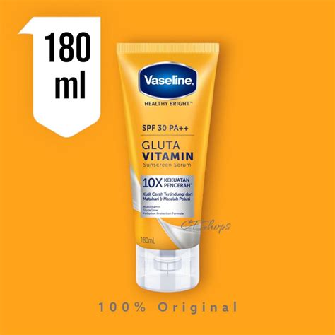 Jual VASELINE SPF 30 PA Gluta Vitamin Sunscreen Serum With Pollution