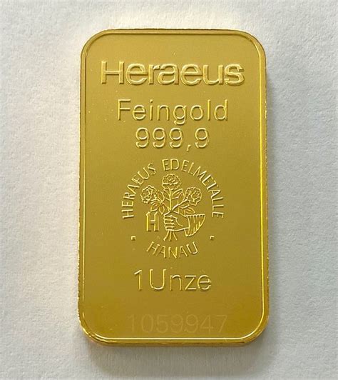 Troy Ounce Gold Heraeus Catawiki