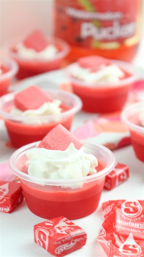 Cherry Starburst JELL-O Shots - My Incredible Recipes