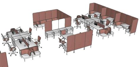 Setting Office 3d Skp Model For Sketchup • Designs Cad