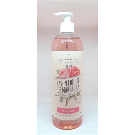 Savon De Marseille Liquide Rose Pivoine 750ml Pour 11 90 Savonne