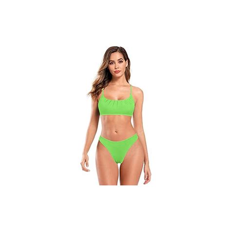 Shekini Costume Da Bagno A Collo Basso Per Donna Bikini Gilet A Fascia