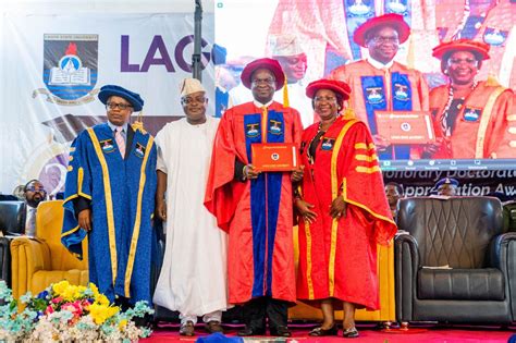 Images As Fashola Fayemi Gbajabiamila Lagos First Lady Bag Honorary