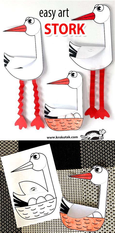 Krokotak Stork Easy Art