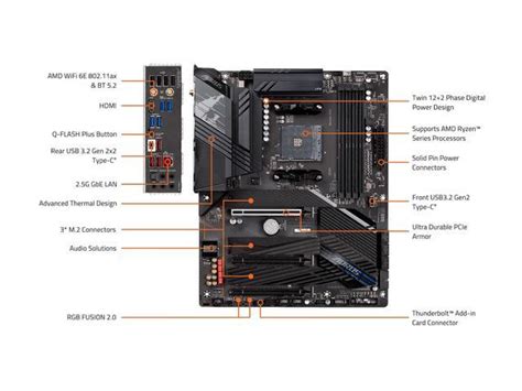 Gigabyte X570s Aorus Elite Ax Amd Ryzen 3000 Pcie 40 Sata 6gbs Usb 32 Amd X570s Atx