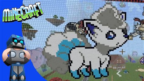 Vulpix ALOLA Pixel Art Minecraft Tutorial Como Hacer A Vulpix De