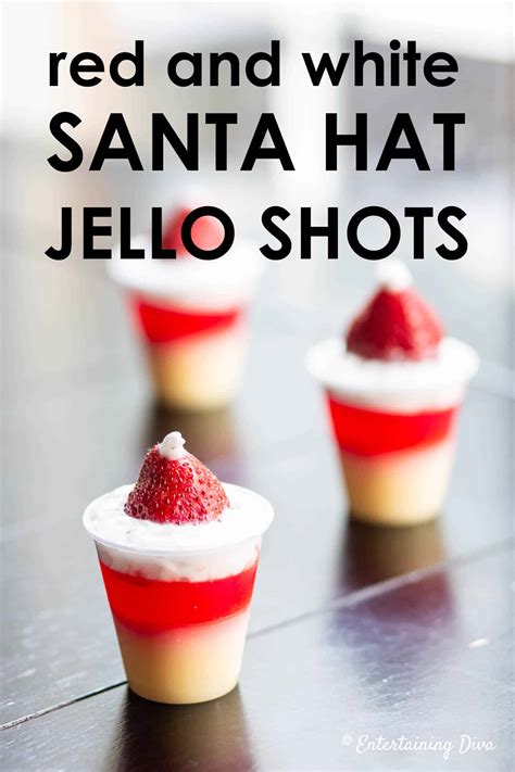 Red And White Strawberry Shortcake Jello Shots Recipe