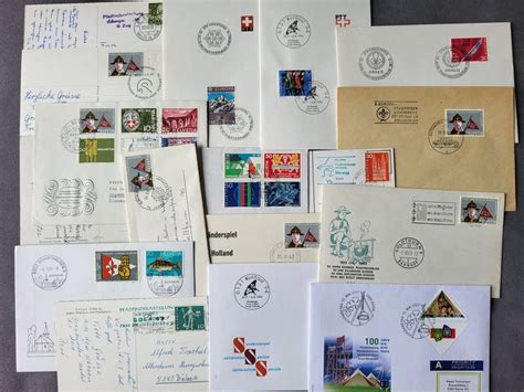 Pfadi Lot Briefe Stempel Briefmarken Ansichtskarten Kaufen Auf