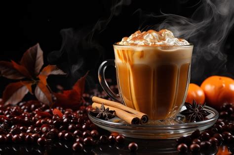 Premium Vector Hot Cocoa Or Chocolate Drink With Marshmallow In Glass Mug And Winter