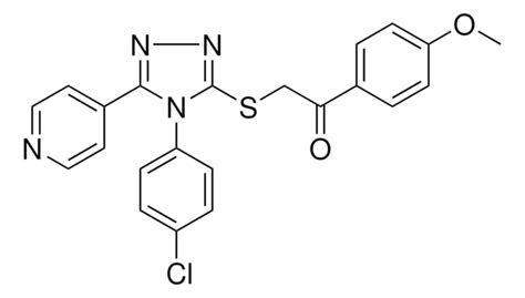 2 4 4 CHLOROPHENYL 5 4 PYRIDINYL 4H 1 2 4 TRIAZOL 3 YL SULFANYL