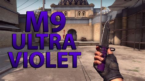 CS GO M9 Bayonet Ultraviolet Field Tested Knife Showcase YouTube