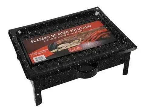 Brasero De Mesa Enlozado Parrilla Asado Ideal Gastronomia En Venta En