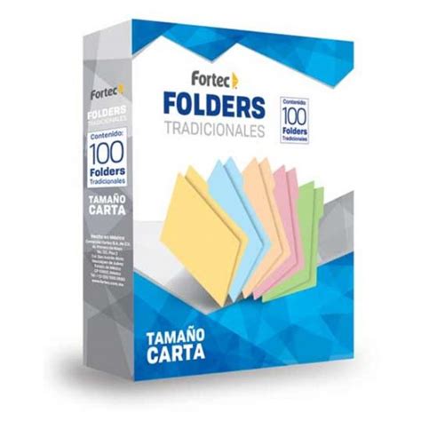 Folder tamaño carta crema C 100 hojas Fortec Todo para Oficina