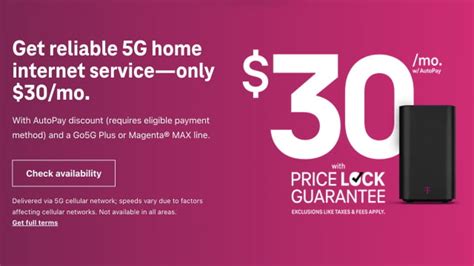 T Mobile 5G Home Internet On Sale For 30 Month For Select Customers