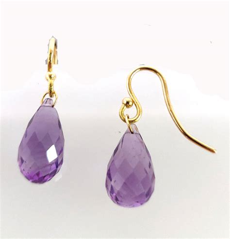 Boucles doreilles Améthystes Réf 1599