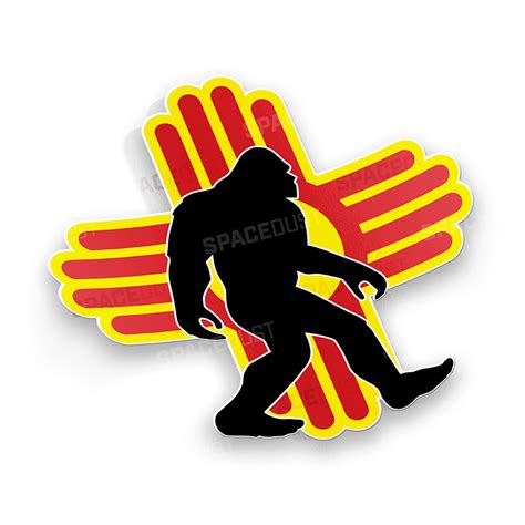 Zia Bigfoot New Mexico Sasquatch Sticker Zia Stickers