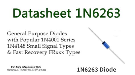 1N6263 Small Signal Schottky Barrier Diode Datasheet